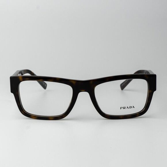 Prada Women Eyeglasses Havana Rectangle Unisex PR15YV 2AU1O1 BRAND NEW main image 8